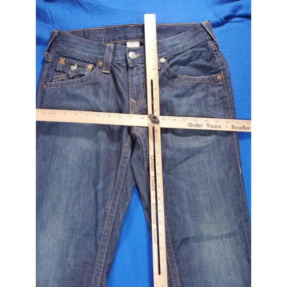 Vintage True Religion Joey Dark Wash Bootcut Jeans Flair Leg Men's Size 30 - Picture 13 of 16